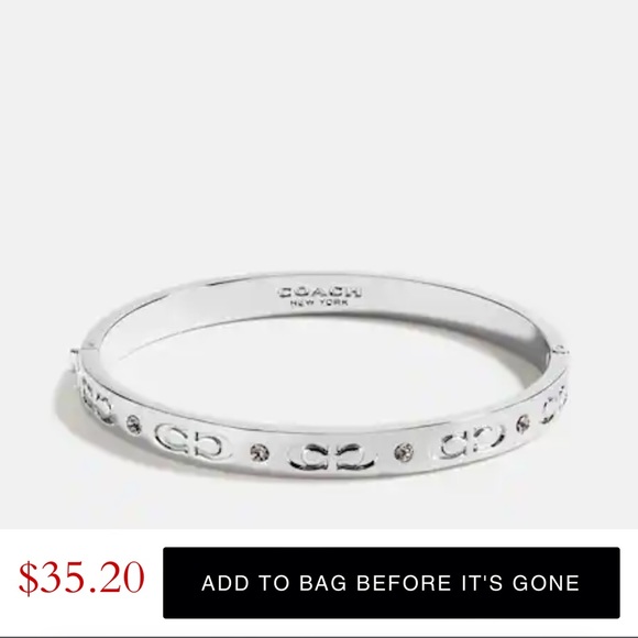 Kissing C Hinged Bangle - Picture 3 of 3